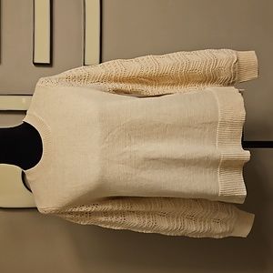 Christian Siriano New York Pointelle Sleeve Sweater